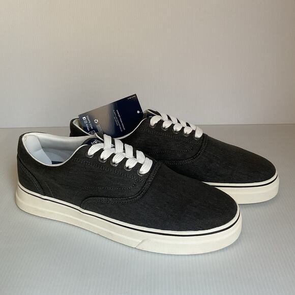 Chaps Sneakers Men’s Canvas Gray Size 10M New in Box Casual Comfort Shoes - Picture 3 of 13